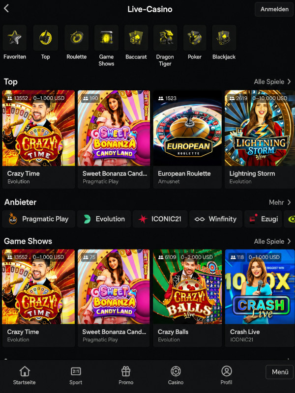 Professioneller Live-Casino-Dealer